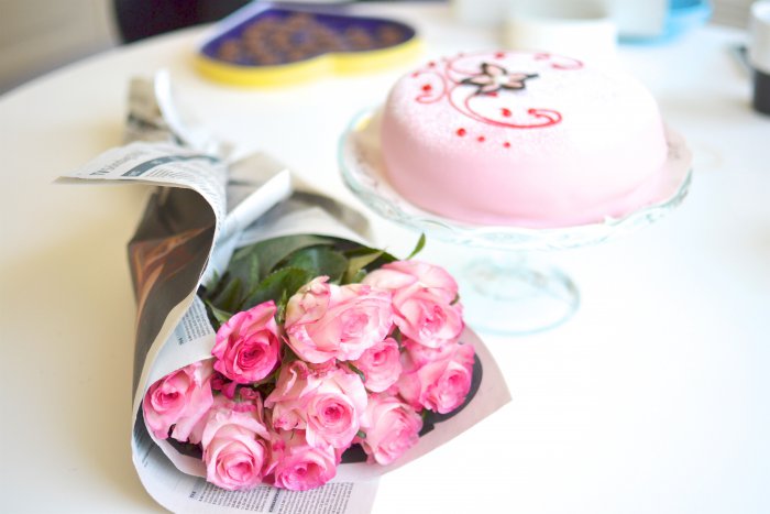 Rosor, rosa, tårta, frufibro, fibromyalgi