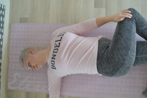 Yoga, Fibromyalgi, liggande vridning, frufibro